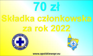 Składki WOPR w 2022r.