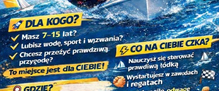 Szkolenie w sekcji żeglarskiej dzieci.