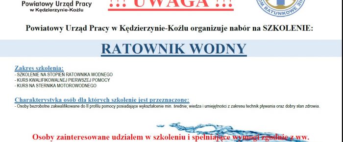 Zawód – ratownik wodny.