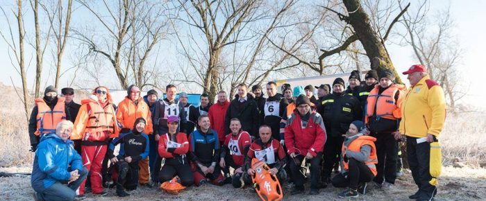XV odrzański spływ twardzieli rzeką Odrą.