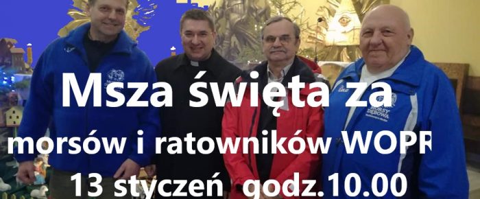Msza święta za morsów i ratowników WOPR Msza święta za morsów i ratowników WOPR