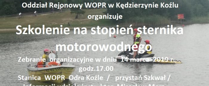 Szkolenie na stopień sternika motorowodnego