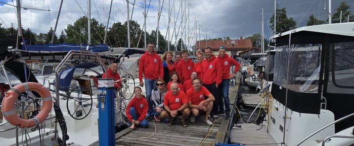 Drużyna WOPR Żeglarze na Mazurach.